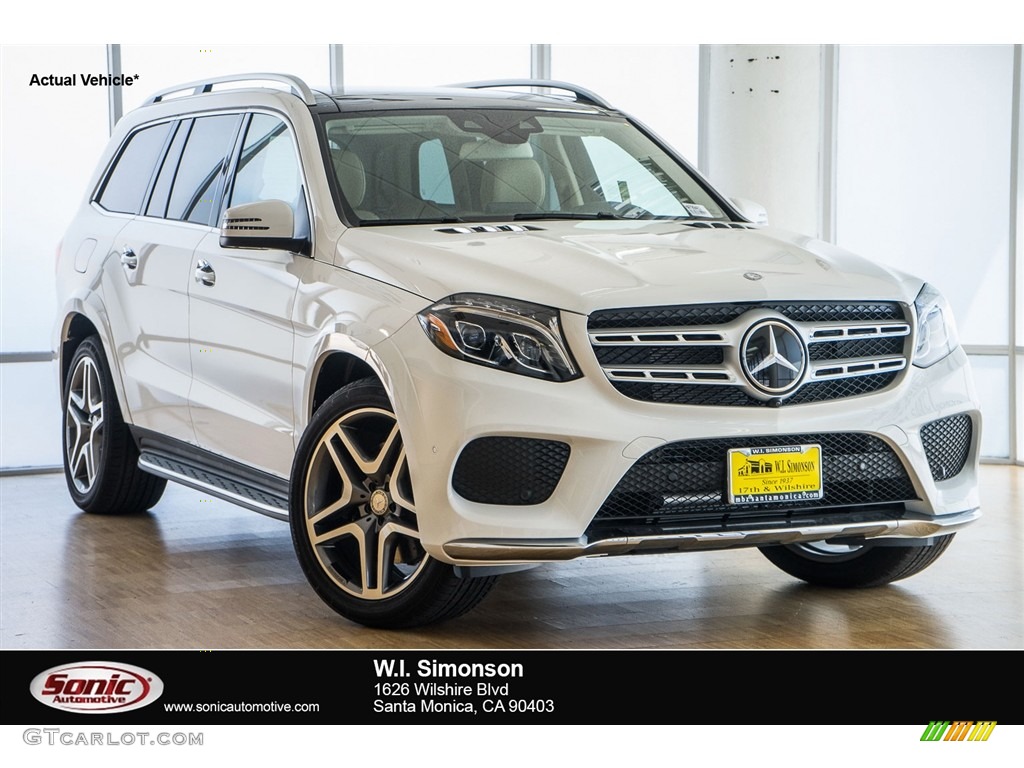 2017 GLS 550 4Matic - Polar White / Ginger Beige/Black photo #1