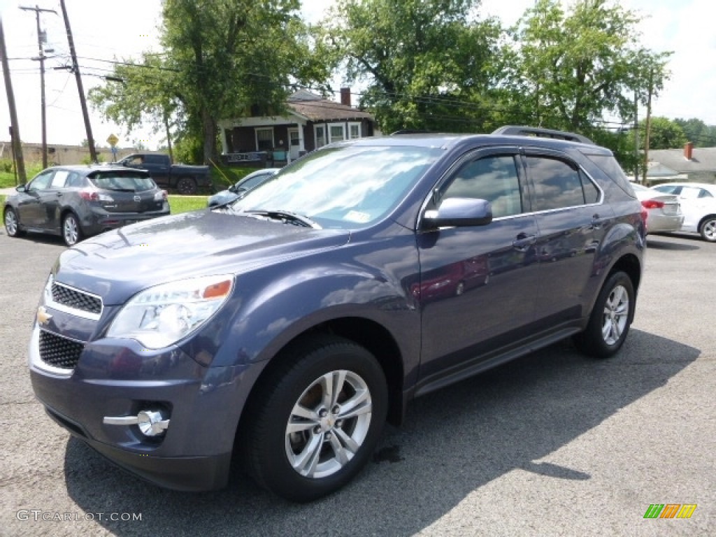 2014 Equinox LT AWD - Atlantis Blue Metallic / Light Titanium/Jet Black photo #11