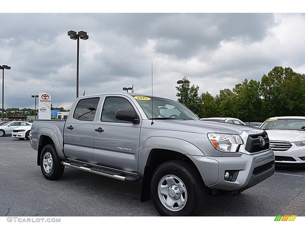 2015 Tacoma V6 PreRunner Double Cab - Silver Sky Metallic / Graphite photo #1