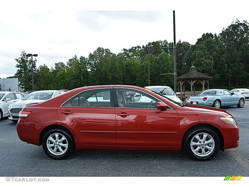 2011 Camry LE - Barcelona Red Metallic / Ash photo #2