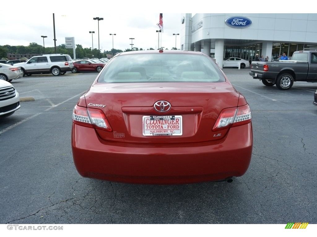 2011 Camry LE - Barcelona Red Metallic / Ash photo #4