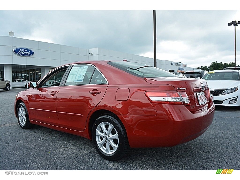 2011 Camry LE - Barcelona Red Metallic / Ash photo #5