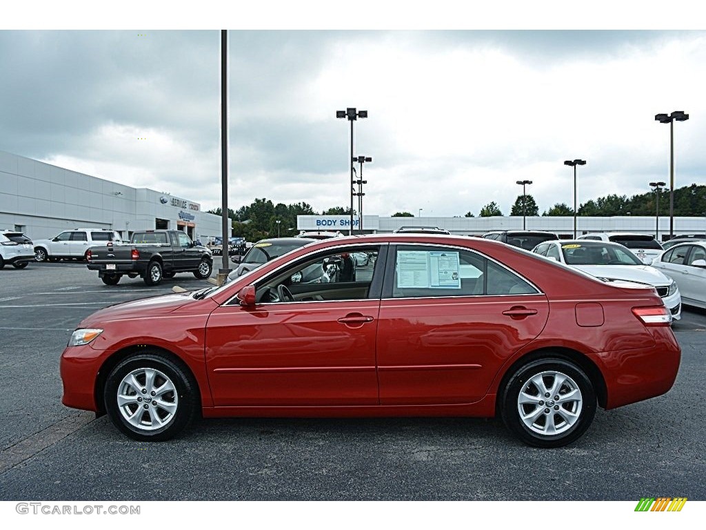 2011 Camry LE - Barcelona Red Metallic / Ash photo #6