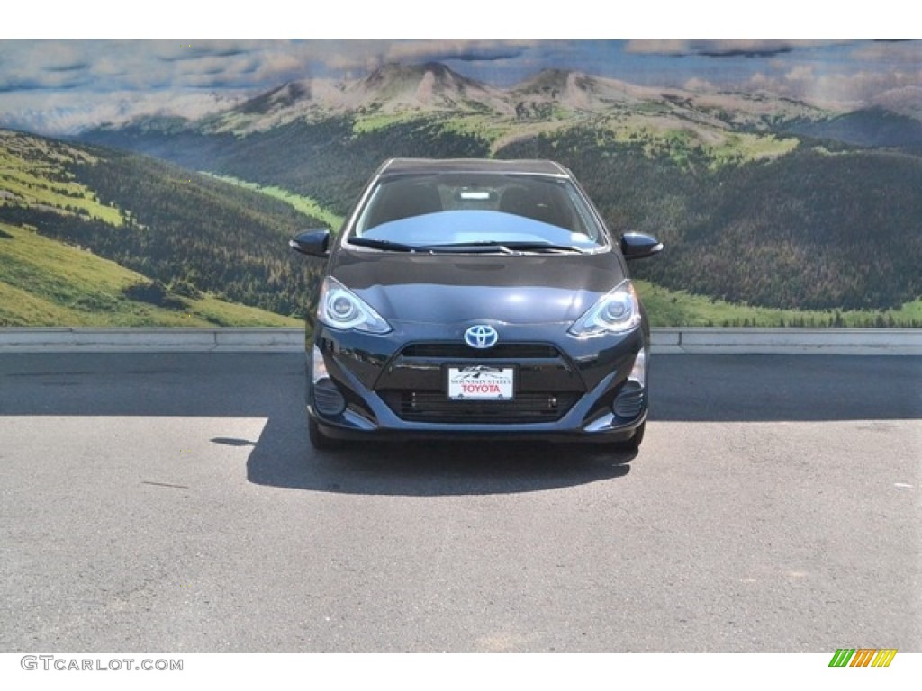 2016 Prius c Two - Black Sand Pearl / Black photo #2
