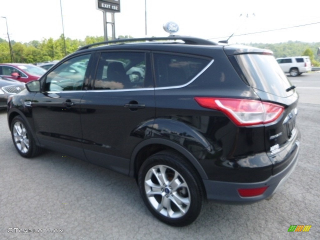 2013 Escape SEL 1.6L EcoBoost 4WD - Tuxedo Black Metallic / Medium Light Stone photo #9