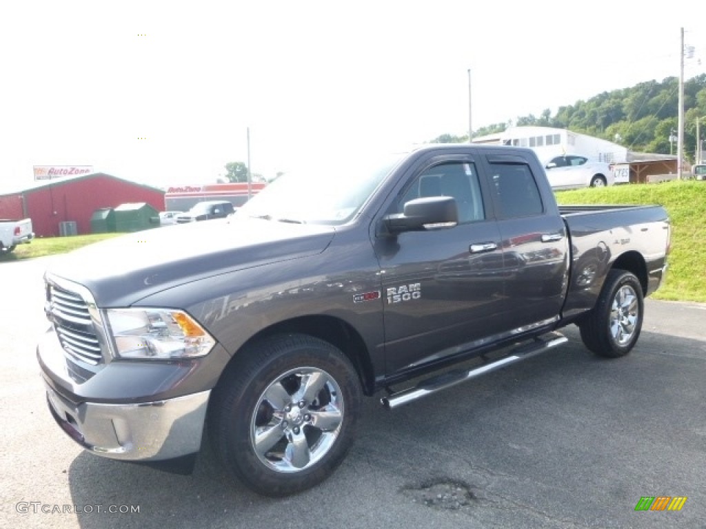 2015 1500 SLT Quad Cab 4x4 - Granite Crystal Metallic / Black/Diesel Gray photo #1