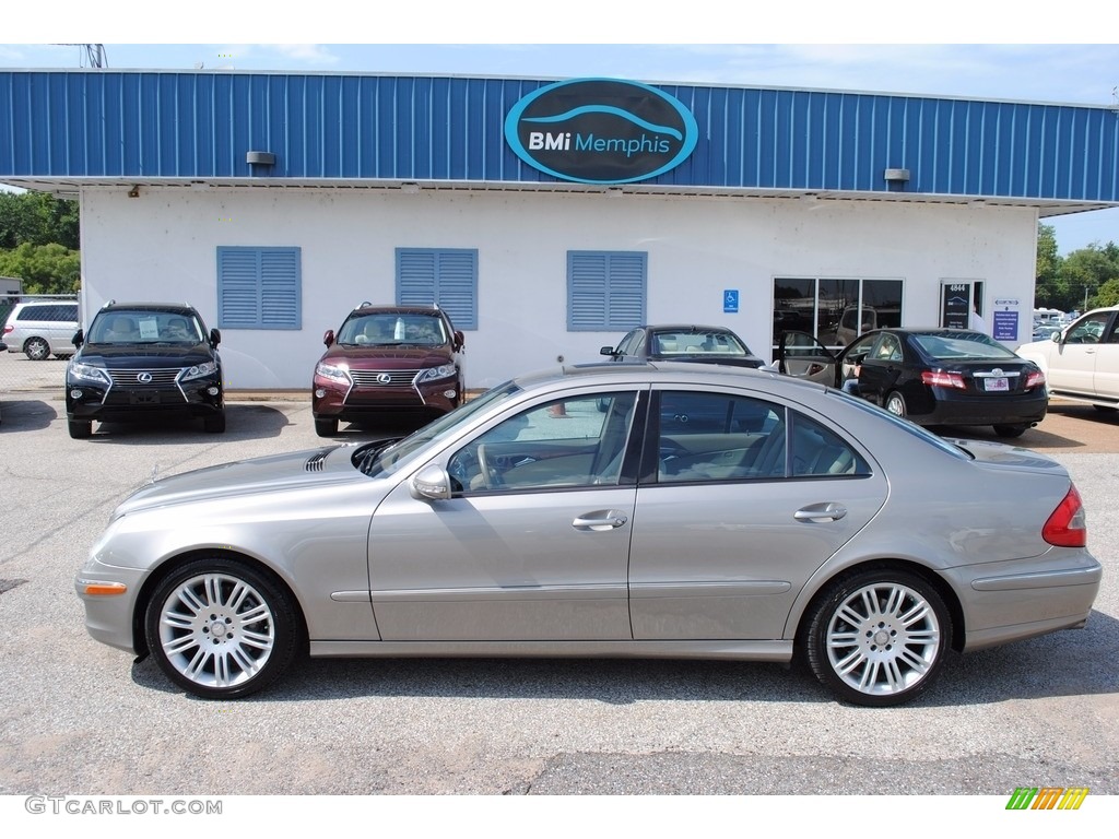 2008 E 350 Sedan - Indium Grey Metallic / Cashmere photo #2