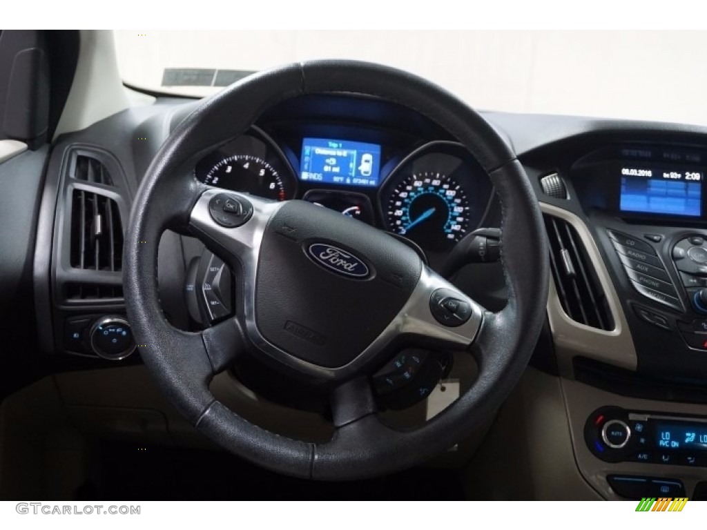 2012 Focus SEL 5-Door - Ingot Silver Metallic / Stone photo #28