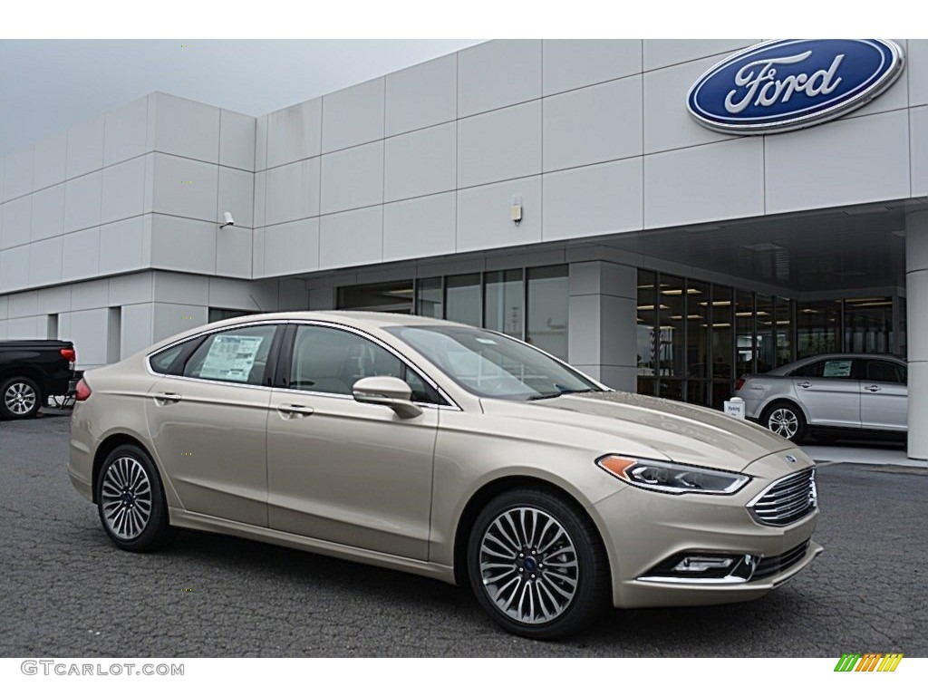 White Gold 2017 Ford Fusion Titanium Exterior Photo #114838647