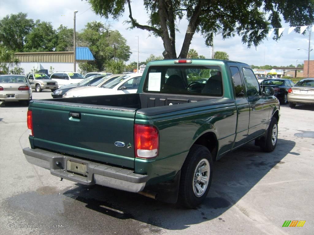 2000 Ranger XLT SuperCab - Amazon Green Metallic / Medium Graphite photo #3