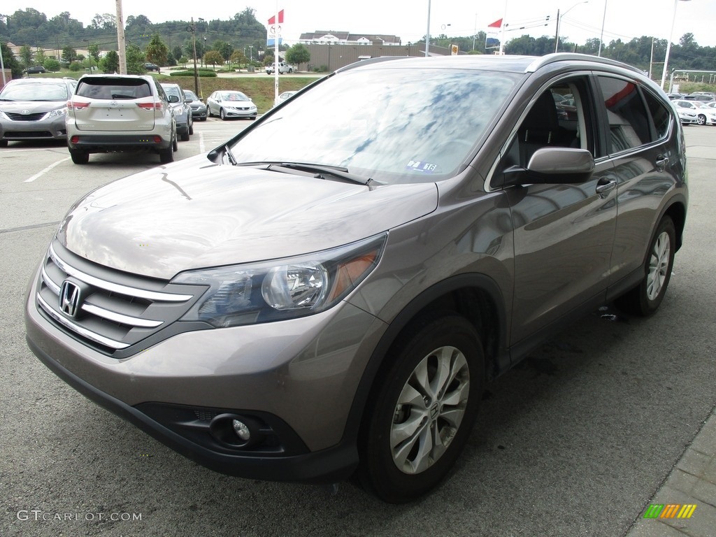 2013 CR-V EX-L AWD - Urban Titanium Metallic / Black photo #7