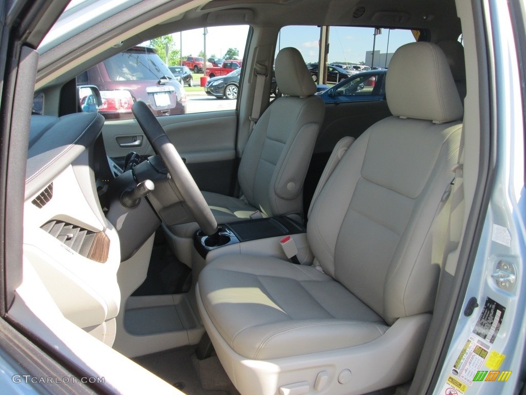 2015 Sienna XLE - Sky Blue Pearl / Bisque photo #15