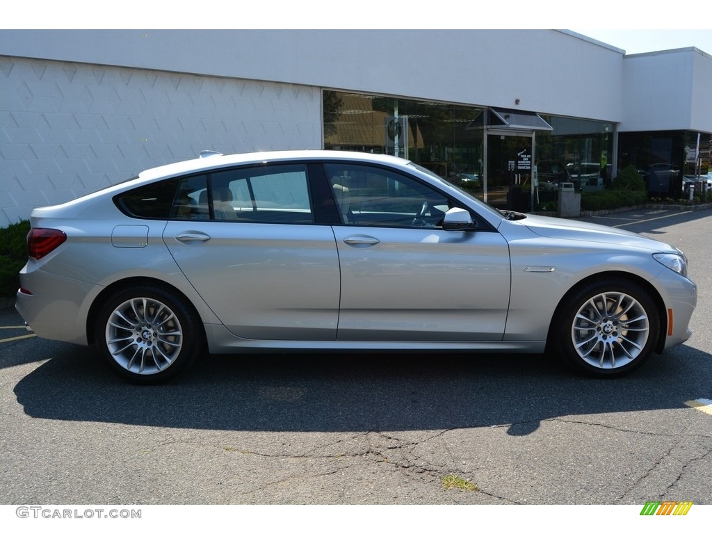 2016 5 Series 535i xDrive Gran Turismo - Glacier Silver Metallic / Venetian Beige/Black photo #2