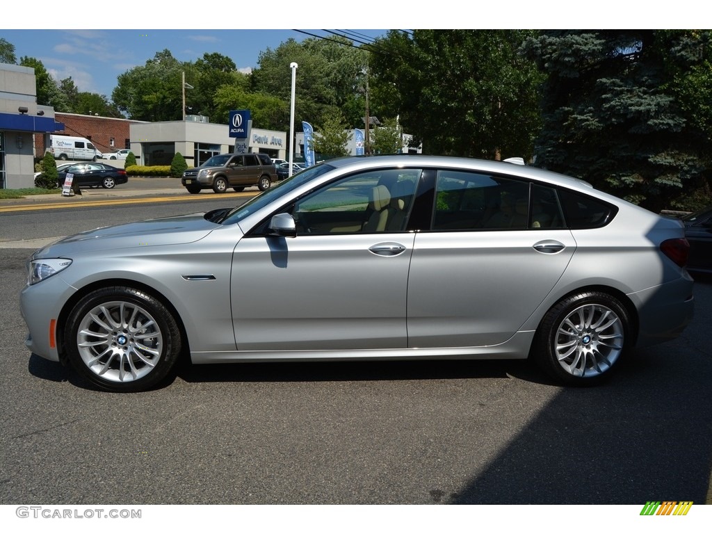 2016 5 Series 535i xDrive Gran Turismo - Glacier Silver Metallic / Venetian Beige/Black photo #5