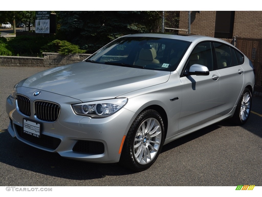 2016 5 Series 535i xDrive Gran Turismo - Glacier Silver Metallic / Venetian Beige/Black photo #6