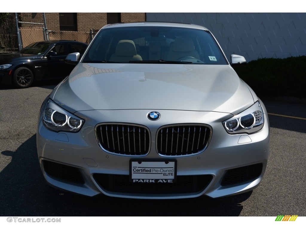 2016 5 Series 535i xDrive Gran Turismo - Glacier Silver Metallic / Venetian Beige/Black photo #7