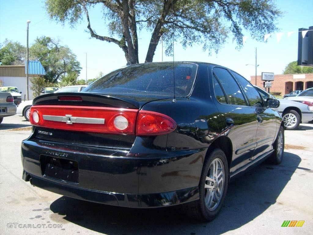 2003 Cavalier LS Sport Sedan - Black / Neutral Beige photo #3