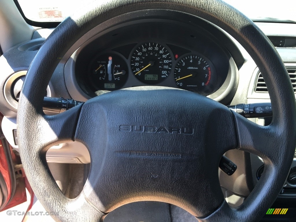 2002 Impreza Outback Sport Wagon - Sedona Red Pearl / Gray photo #36