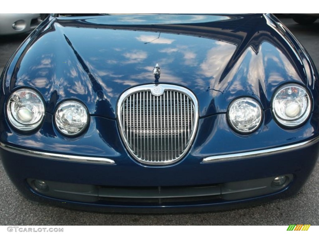 2005 X-Type 3.0 - Pacific Blue Metallic / Barley photo #4