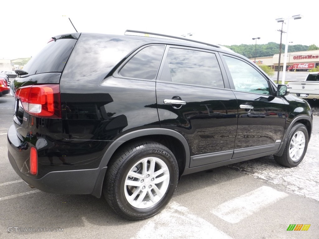 2014 Sorento LX AWD - Ebony Black / Black photo #6