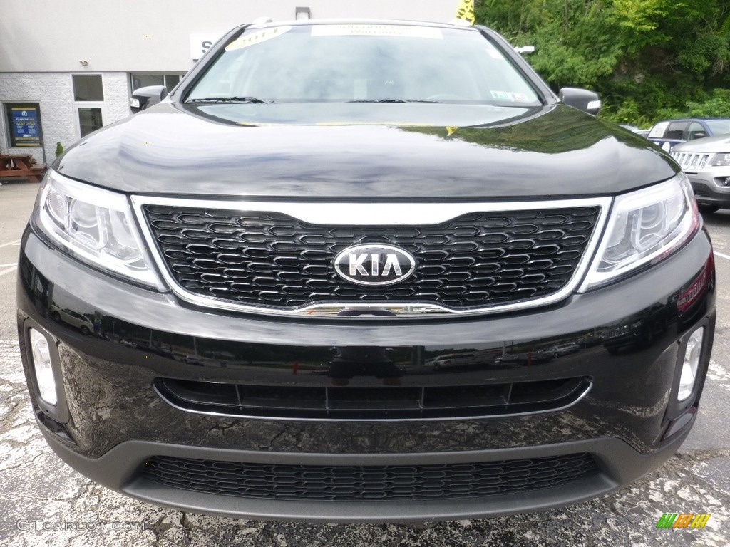 2014 Sorento LX AWD - Ebony Black / Black photo #9