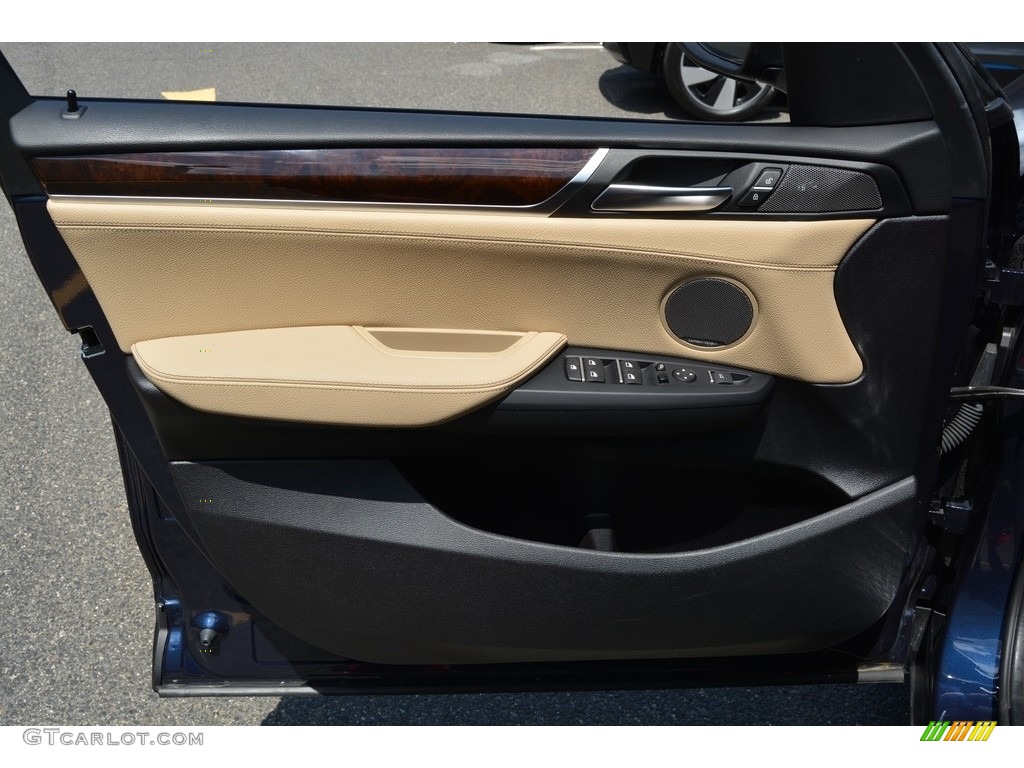 2016 BMW X3 xDrive35i Oyster Door Panel Photo #114853119