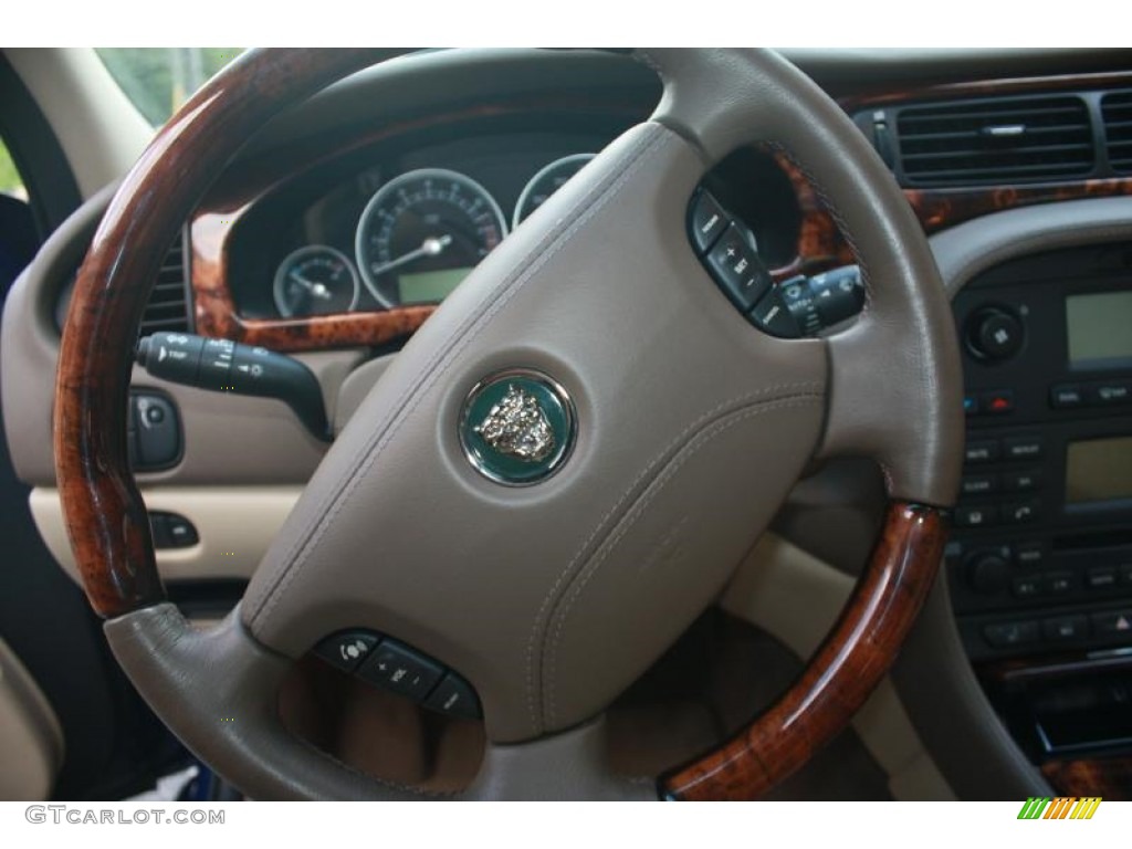 2005 X-Type 3.0 - Pacific Blue Metallic / Barley photo #28