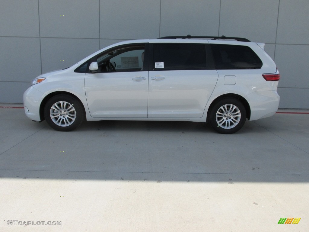 2016 Sienna XLE Premium - Blizzard Pearl / Ash photo #6