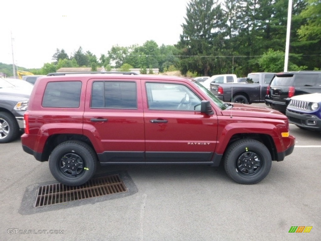 Deep Cherry Red Crystal Pearl 2017 Jeep Patriot Sport 4x4 Exterior Photo #114853590