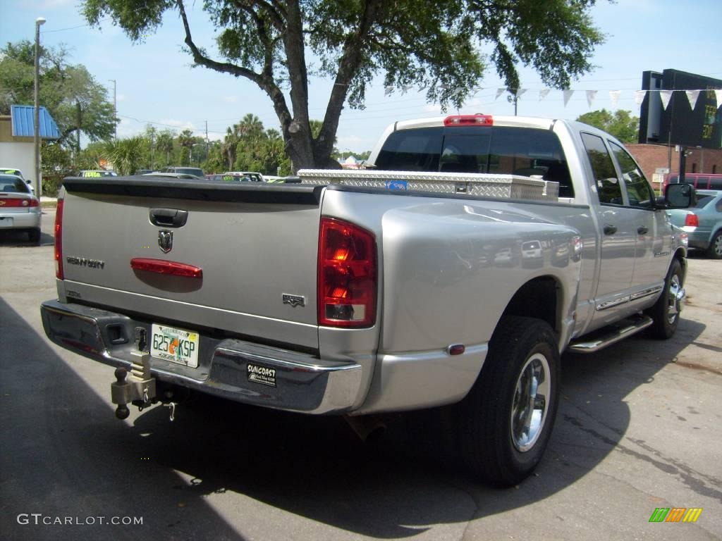 2006 Ram 3500 Laramie Quad Cab Dually - Bright Silver Metallic / Medium Slate Gray photo #3