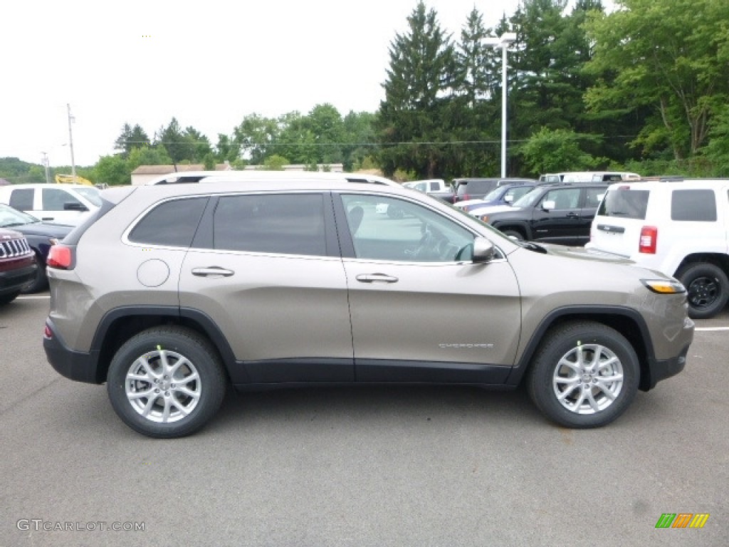 Light Brownstone Pearl 2017 Jeep Cherokee Latitude 4x4 Exterior Photo #114854853