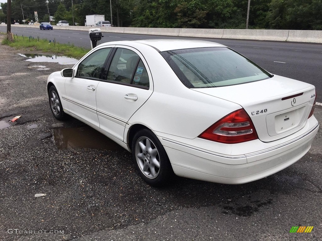 2004 C 240 4Matic Sedan - Alabaster White / Java photo #5