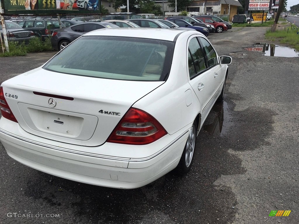 2004 C 240 4Matic Sedan - Alabaster White / Java photo #8
