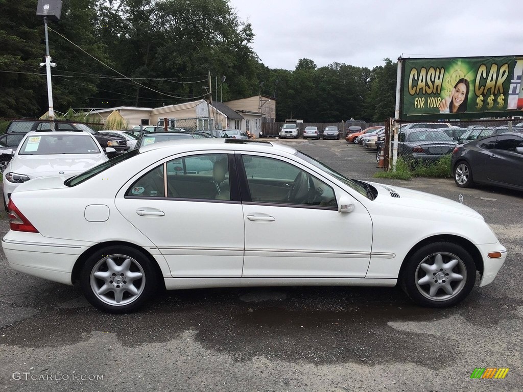 2004 C 240 4Matic Sedan - Alabaster White / Java photo #10