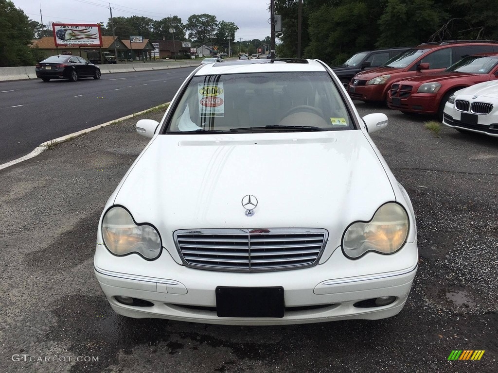 2004 C 240 4Matic Sedan - Alabaster White / Java photo #13