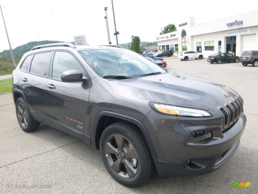 Granite Crystal Metallic 2017 Jeep Cherokee 75th Anniversary Edition 4x4 Exterior Photo #114856413