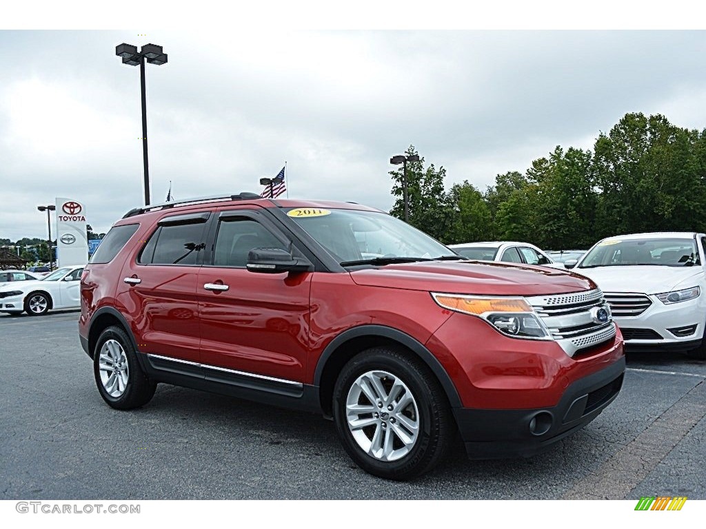 Red Candy Metallic Ford Explorer