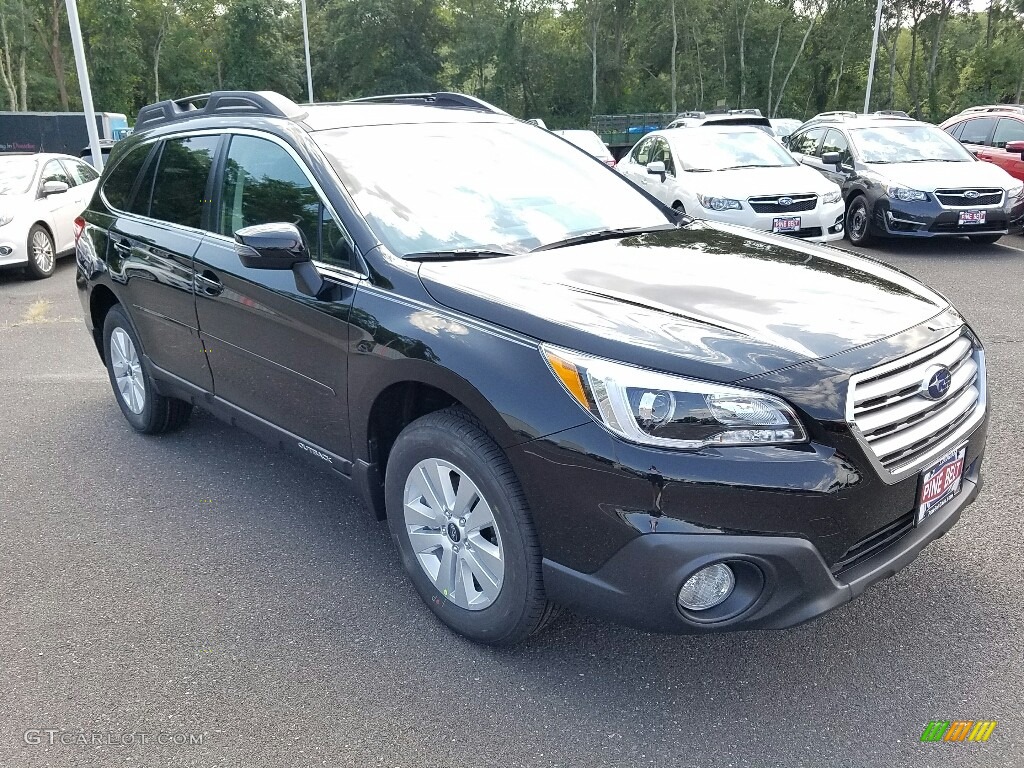 2017 Outback 2.5i Premium - Crystal Black Silica / Slate Black photo #1