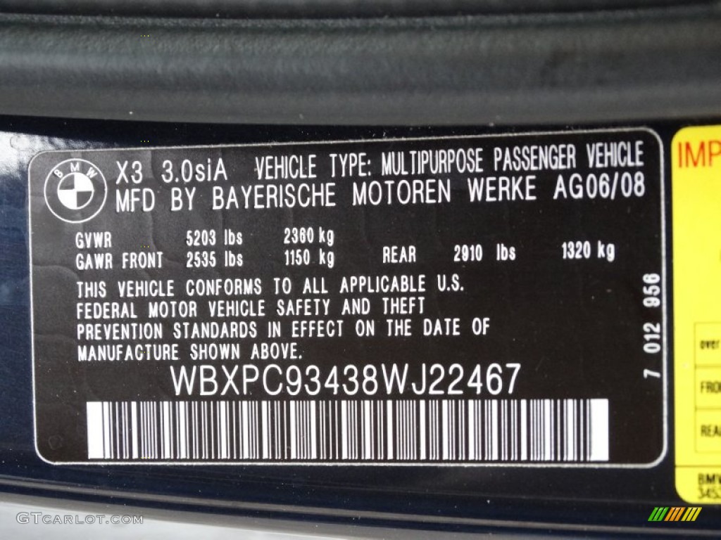 2008 X3 3.0si - Montego Blue Metallic / Sand Beige/Black Nevada Leather photo #26