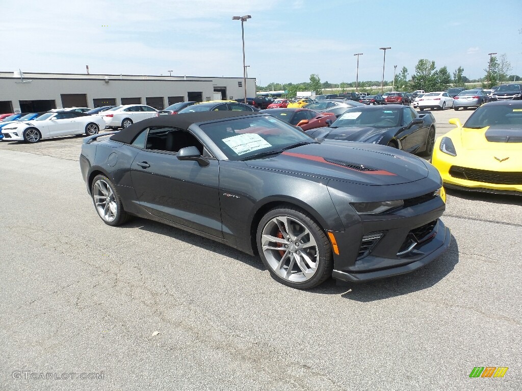 2017 Camaro SS Convertible 50th Anniversary - Nightfall Gray Metallic / 50th Anniversary Jet Black/Dark Gray photo #3