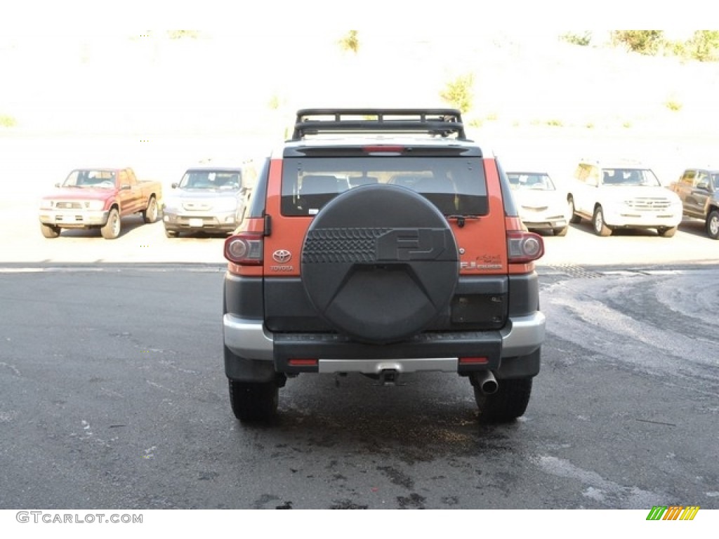 2013 FJ Cruiser 4WD - Magma Orange / Dark Charcoal photo #3