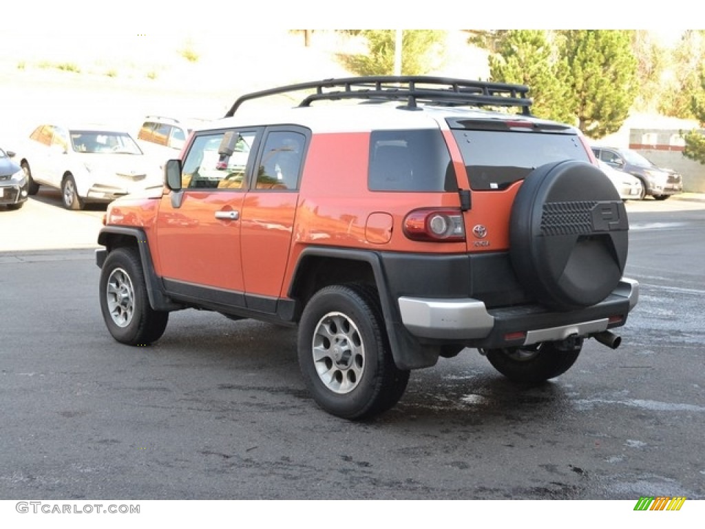 2013 FJ Cruiser 4WD - Magma Orange / Dark Charcoal photo #4