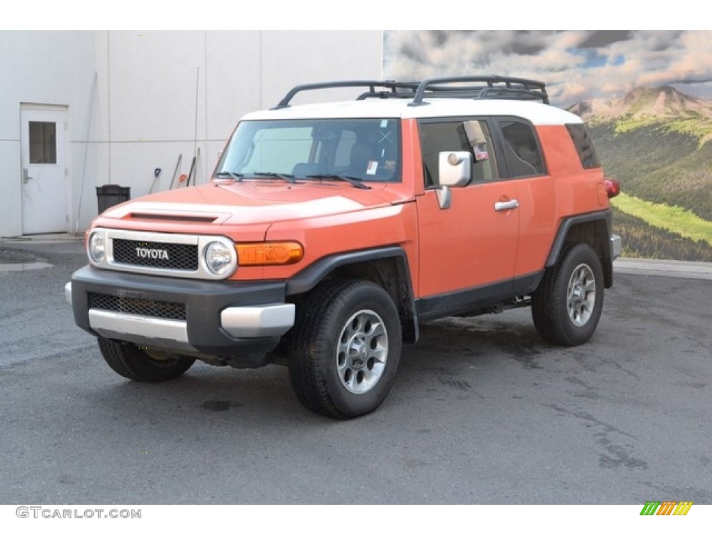 2013 FJ Cruiser 4WD - Magma Orange / Dark Charcoal photo #5