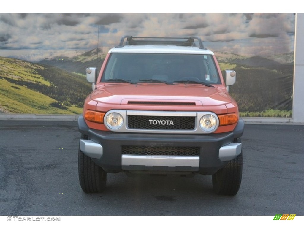 2013 FJ Cruiser 4WD - Magma Orange / Dark Charcoal photo #6