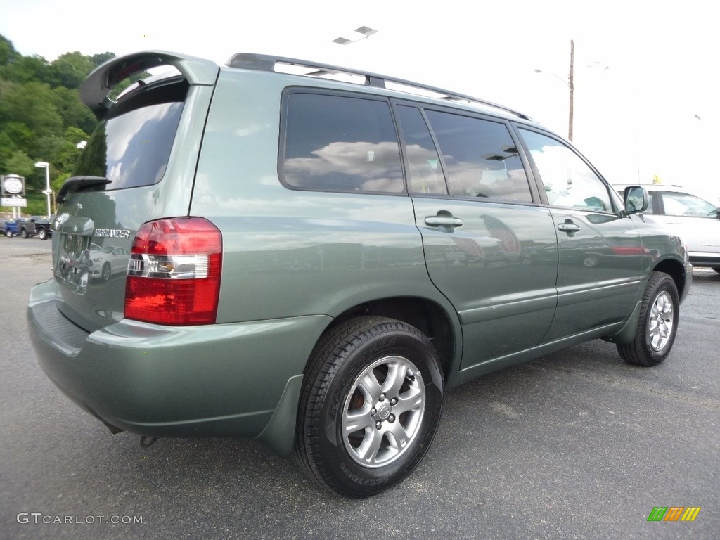 2007 Highlander V6 4WD - Oasis Green Pearl / Ivory Beige photo #2