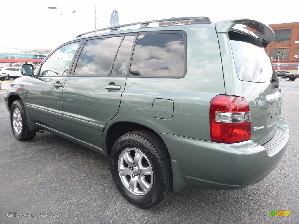 2007 Highlander V6 4WD - Oasis Green Pearl / Ivory Beige photo #5