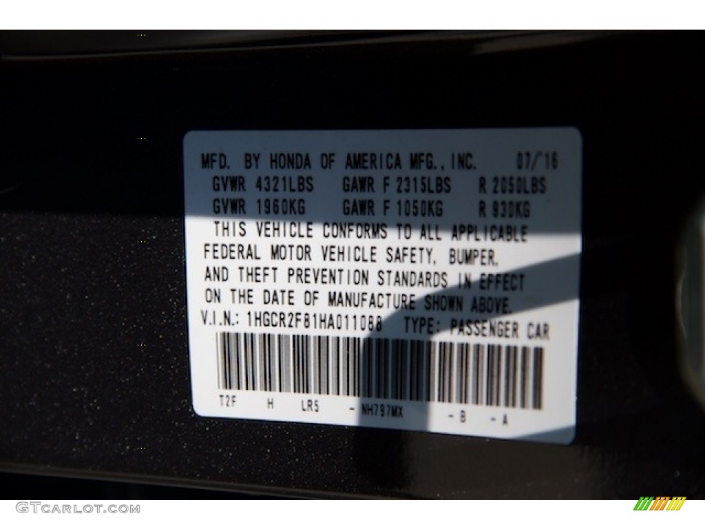 2017 Accord EX-L Sedan - Modern Steel Metallic / Gray photo #18