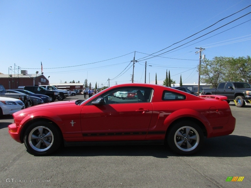 2006 Mustang V6 Premium Coupe - Torch Red / Light Graphite photo #4