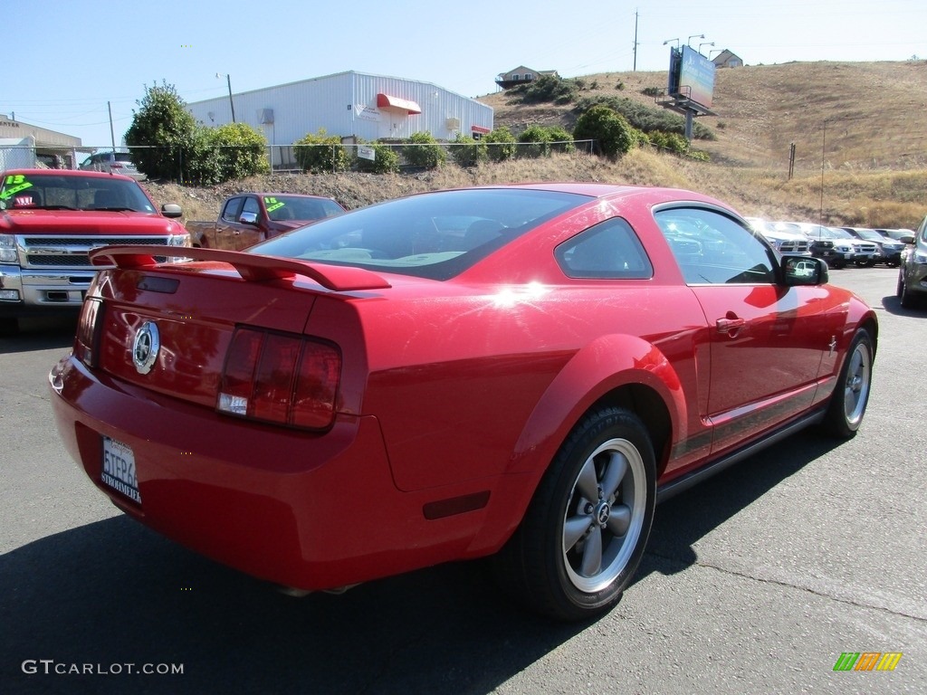 2006 Mustang V6 Premium Coupe - Torch Red / Light Graphite photo #7