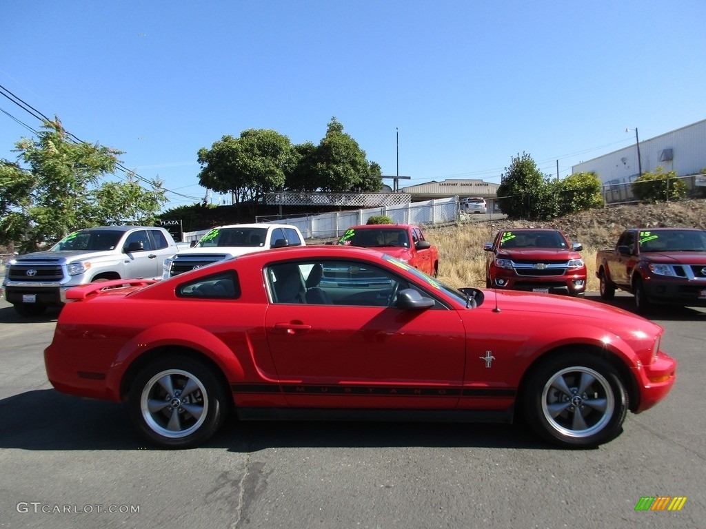 2006 Mustang V6 Premium Coupe - Torch Red / Light Graphite photo #8